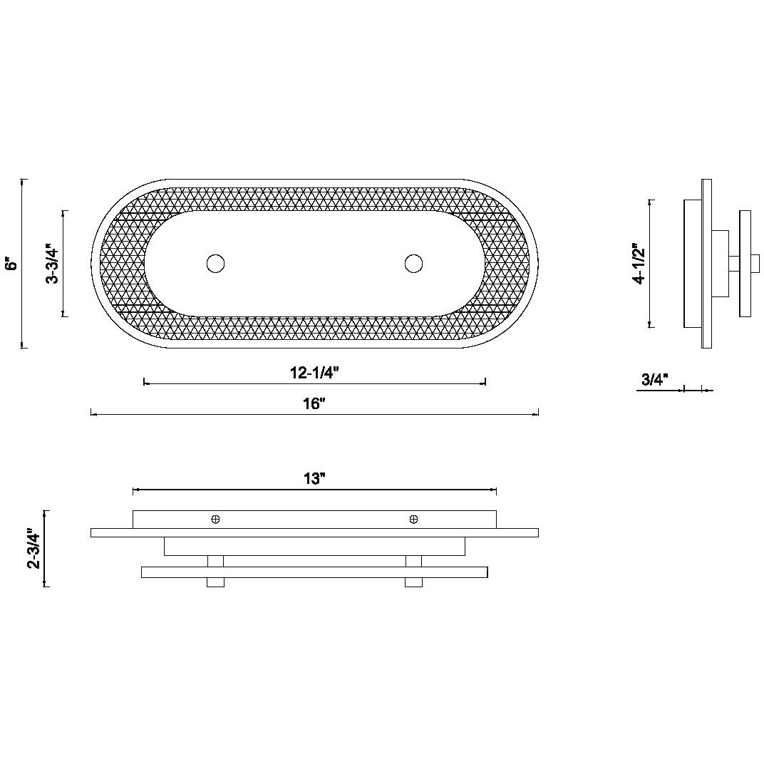 Tramore Wall Sconce Wall Light in Silver